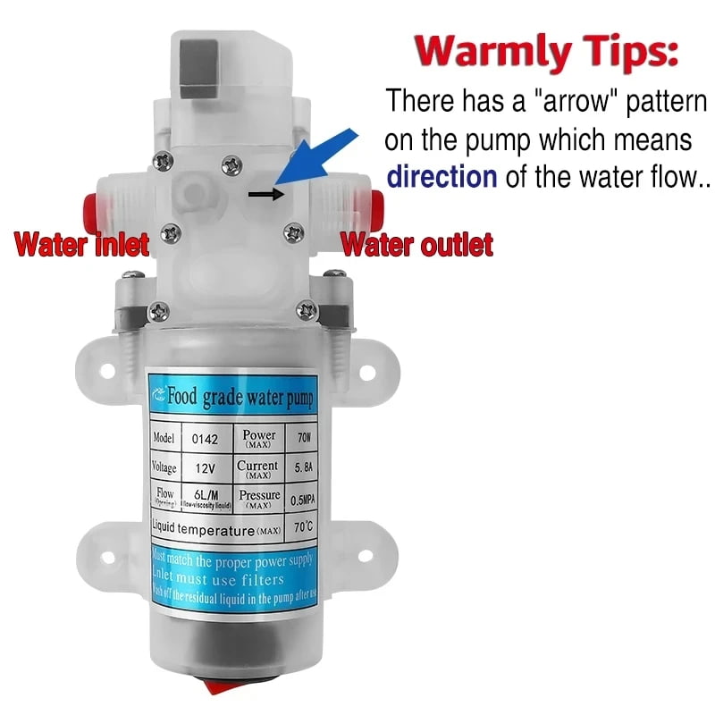 Tips of dc food grade pump Tips of dc food grade pump