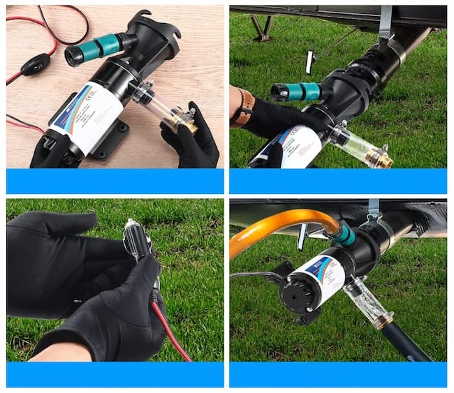 installation for macerator pump installation for macerator pump