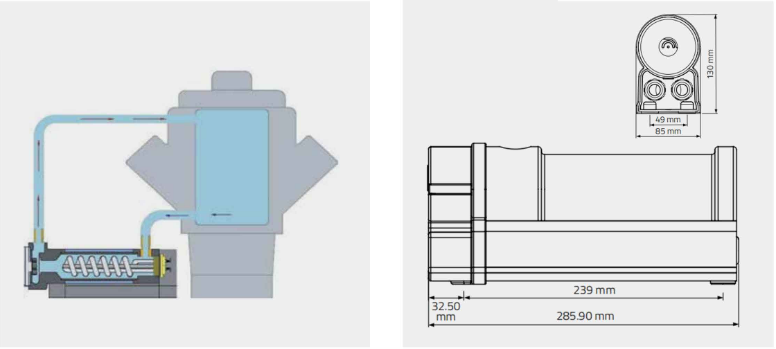 installation for ThermoStart H2 Self-Circulation Engine Heater